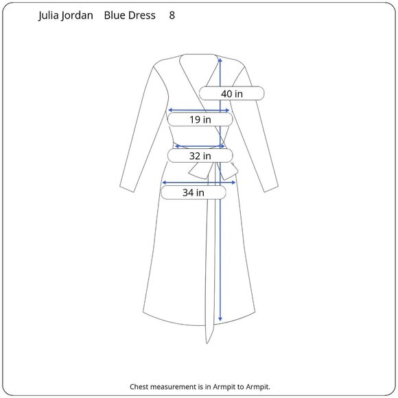 Julia Jordan Navy Glitter Wrap Dress Sz 8 Long Sleeve Sparkle Bodycon Cocktail - Picture 3 of 12